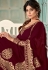 Shamita shetty maroon georgette bollywood anarkali suit 8341