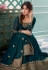 Shamita shetty teal georgette ankle length anarkali suit 8342