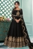 Shamita shetty black georgette long anarkali suit 8340