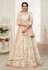 Cream silk embroidered lehenga choli 1010C