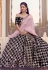 Black lycra party wear lehenga choli 5801