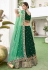 Green silk sequins work lehenga choli 1014
