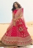 Pink art silk flared embroidered lehenga choli 965