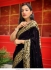 Bollywood model Black velvet sequins saree