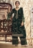 Green georgette kameez with palazzo 22987