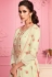 Cream georgette kameez with palazzo 2008