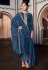 Blue cotton silk palazzo suit 1885