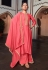 Pink cotton silk palazzo suit 1887