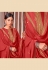 Red cotton silk kameez with palazzo 1882