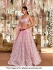 Bollywood SaraAlikhan inspired light rose lehenga choli