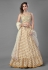 Off white viscose mirror work lehenga choli 6806