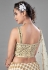 Off white viscose mirror work lehenga choli 6806