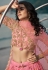 Pink organza lehenga choli 5303