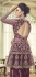 Wine shade butterfly net embroidery palazzo style pakistani suit 6002