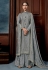 Grey chinon kameez with palazzo 4606B