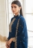 Navy blue georgette kameez with palazzo 8454