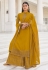 Mustard georgette palazzo suit 8457