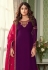 Shamita shetty purple georgette kameez with palazzo 8432