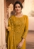 Mustard georgette palazzo suit 11001
