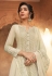 Cream georgette kameez with palazzo 11004