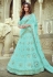 Sky blue georgette sequins work lehenga choli 7701