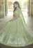 Pista green georgette sequins work lehenga choli 7703