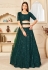 Green net embroidered lehenga choli 1802