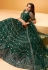 Green net embroidered lehenga choli 1027D