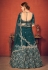 Teal art silk sequins work lehenga choli 1763