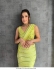 Bollywood model Lemon green double sequins saree
