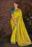 Kajal aggarwal green silk saree with blouse 5176