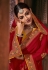 Kajal aggarwal red silk saree with blouse 5177