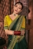 Kajal aggarwal dark green silk bollywood saree 5178