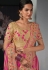 Pink silk festival wear saree 120255