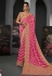 Pink silk festival wear saree 120255