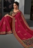Magenta silk festival wear saree 120257