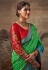 Green banarasi silk saree with blouse 123680