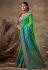 Green banarasi silk saree with blouse 123680