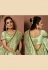 Pista green silk georgette saree with blouse 21404