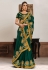 Green silk georgette saree with blouse 21410