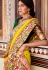 Yellow silk saree with blouse 1378