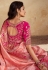 Pink banarasi silk festival wear saree 10108