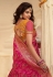 Pink banarasi silk festival wear saree 10112