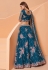 Blue net embroidered lehenga choli 1030