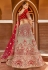Red velvet bridal lehenga choli 8318