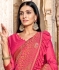 Pink jacquard silk festival wear saree 38322