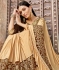 Beige jacquard silk saree with blouse 38323