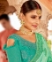 Light green georgette saree with blouse 29741