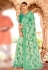 Light green georgette saree with blouse 29741