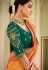 Orange silk saree with blouse 105